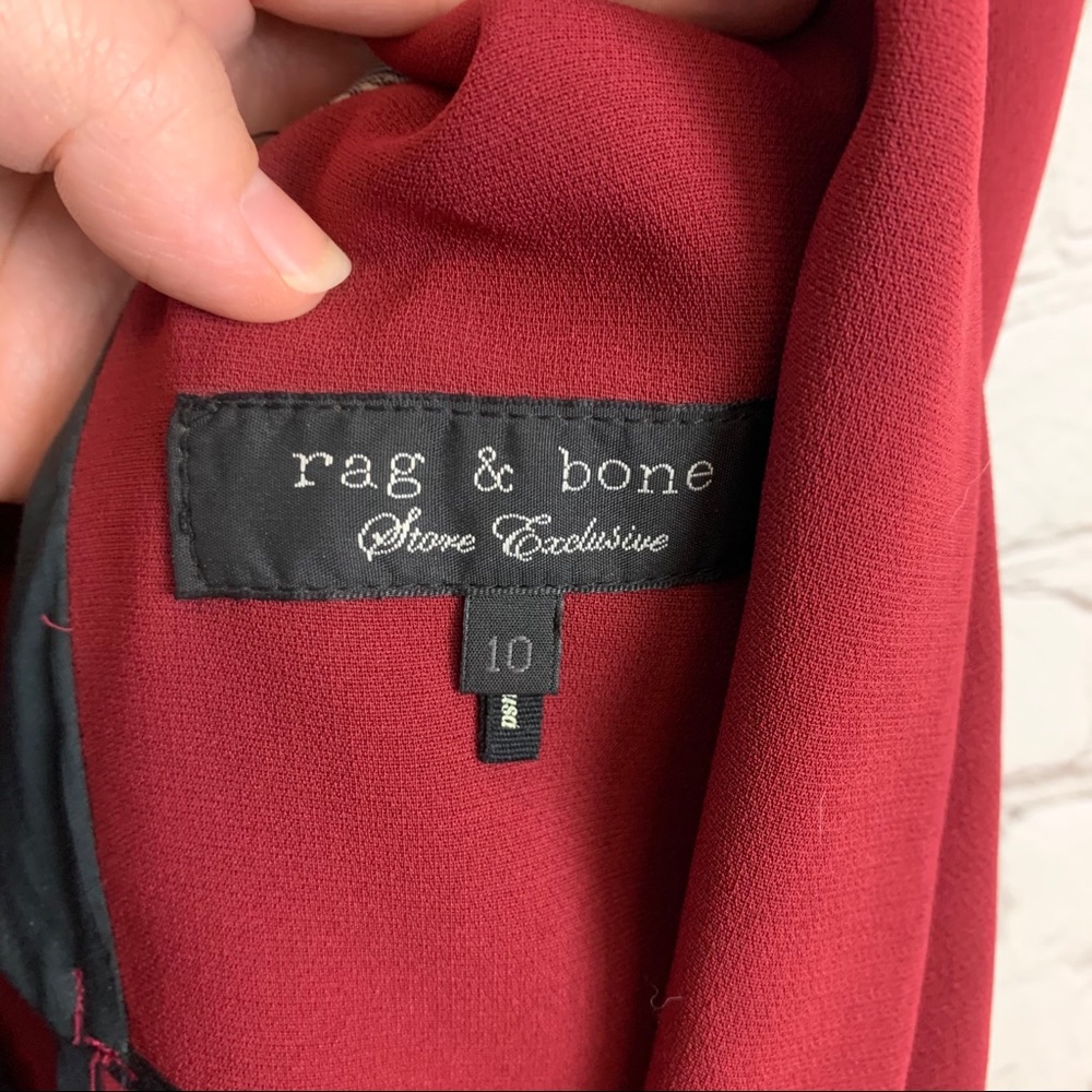 Rag & Bone Womens Blazer Store Exclusive Red 10 - Picture 4 of 6